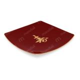 Prato 21,5 Cm Sushizara Quadrado para Sushi Vermelho Nihon Shikko