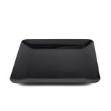 Prato Acrílico Quadrado Preto 21 cm 01 unidade Bezavel - Festabox