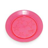 Prato Acrílico Redondo Vermelho 15cm 10 unidades Plastilânia