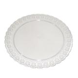 Prato Bandeja de Acrílico Redonda 36cm Três Triângulos - Três triangulos