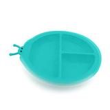 Prato com Divisória de Silicone com Tampa Joaninha - Girotondo Baby