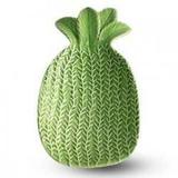 Prato de Cerâmica Abacaxi Verde 22cm - Decorafast
