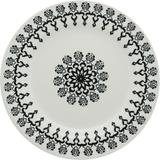 Prato de Cerâmica Raso 25cm Folk Oxford