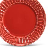 Prato de Cerâmica Raso 26cm Parthenon Porto Brasil Vermelho