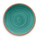Prato de Jantar Tarhong em Melamina - 27cm - Linha Rústico - Turquesa
