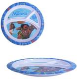Prato De Melamina Infantil Redondo Com 3 Divisorias Moana 21,3Cm De Ø - Daiwa gedex