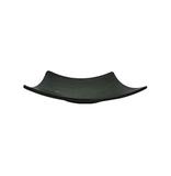 Prato de melamina japonesa black kanpai quadrado concavo 15cm - Rio chens/util goods