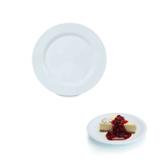 Prato de Melamina / Plastico para Sobremesa 17,5 Cm Branco Utilgoods