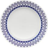 Prato de Porcelana Decorado Raso Donna Grécia Biona Oxford - 24 Cm