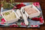 Prato de Porcelana Para Petiscos Com 2 Garfinhos - Bon Gourmet