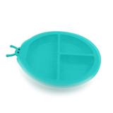 Prato de silicone com divisorias e tampa joaninha girotondo baby