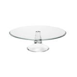 Prato De Vidro Para Bolo 32cm Com Pé Banquet Alzata Caldier