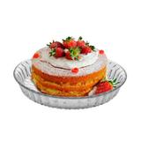 Prato De Vidro Para Bolo Torta Diamond 29 Cm Concierge