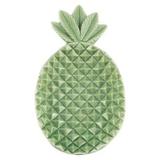Prato decorativo de ceramica de abacaxi 14,5cm x 8cm x 3cm - Btc decor