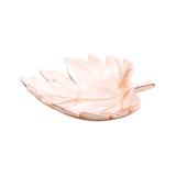Prato Decorativo De Ceramica Tipo Folha C/ Pintura Eletrostática Rose Gold - F9-25675 - Rojemac