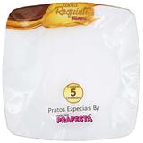 Prato Descartável 15cm Requinte Prafesta 5 Unidades