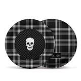 Prato Descartável Caveiras Skull Party Alexandre Herchcovitch 21cm 8 unidades Cromus