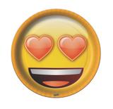 Prato Descartável Emoji Feliz 08 unidades Festcolor - Festabox