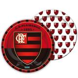 Prato Descartável Flamengo c/ 8 unid - Festcolor