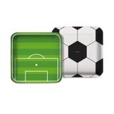 Prato Descartável Futebol 18cm 08 unidades Cromus