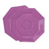 Prato Descartável Oitavado Sobremesa 15cm c/ 10 unidades Lilás - Trik trik