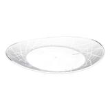 Prato Descartável Oval Cristal Médio 17 cm x 14,5cm com 10 Unidades Prafesta
