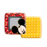 Prato Descartável Quadrado Mickey Clássico 18cm 08 unidades Regina Festas