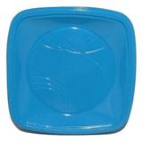 Prato Descartável Quadrado para Bolo Azul Claro 15cm c/10 - Trik Trik - Trik-trik