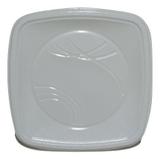 Prato Descartável Quadrado para Bolo Branco 15cm c/10 - Trik Trik - Trik-trik