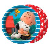 Prato Descartável Snoopy 08 unidades Festcolor