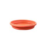 Prato em Polipropileno Redondo para Vaso 29cm Marrom - Desli