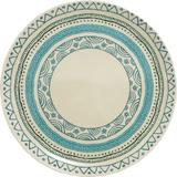 Prato Fibra de Bambu Raso 20cm Anji Mediterrâneo