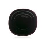 Prato Fundo em Vidro Opalino Carine 21cm Preto - Casa etna