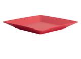 Prato Fundo Plástico Quadrado Vermelho Martiplast - MTP 052