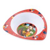 Prato Fundo Triangular para Microondas Mickey Multikids Baby