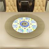 Prato Giratório 50 cm Em Vidro Temperado 06 mm Com Base Em MDF De 15 mm Pratice Impress - Ides