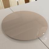 Prato Giratório 80 cm Para Mesa Em Vidro Cristal Temperado 08 mm Novara - Ides