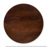 Prato Giratório Centro De Mesa Madeira Castanho 60cm - Lubrano decor
