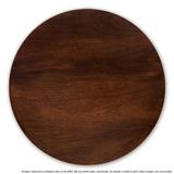 Prato Giratório Centro De Mesa Madeira Castanho 70cm - Lubrano decor
