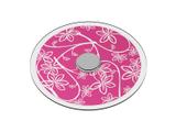 Prato Giratório de Mesa 50 cm em Vidro Temperado 8mm - Cor Pink Peacock Floral - Maalu Decor - Ides