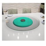 Prato Giratório de Mesa 6mm 50cm Pratice Turquesa Ides