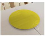 Prato Giratório de Mesa 6mm 60cm Novara Amarelo Ides