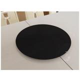 Prato Giratório de Mesa 6mm 80cm Novara Preto Ides