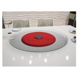Prato Giratório de Mesa 6mm 80cm Pratice Vermelho Ides