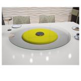 Prato Giratório de Mesa 8mm 60cm Pratice Amarelo Ides