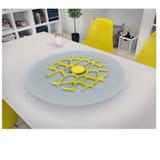 Prato Giratório de Mesa 8mm 70cm Brindisi Amarelo Ides