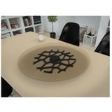 Prato Giratório de Mesa 8mm 70cm Brindisi Preto Ides