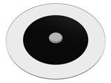 Prato Giratório de Mesa 90 cm em Vidro Temperado 8mm - Cor Preto - Ides