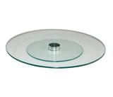 Prato Giratório de Mesa Decorativo Vidro 8mm Temperado 50cm - Armazém ubá