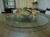 Prato Giratório de Mesa Decorativo Vidro 8mm Temperado 70cm - Armazém ubá